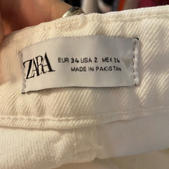 Zara white straight leg jeans - Picture 4 of 4